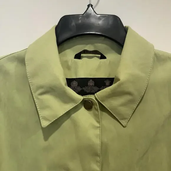 Vintage Barbour Kelsall Jacket Green Women’s Size 12 Medium Pockets PVC L2761 - Picture 2 of 15